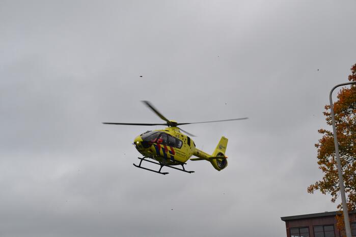 Traumahelikopter landt voor incident