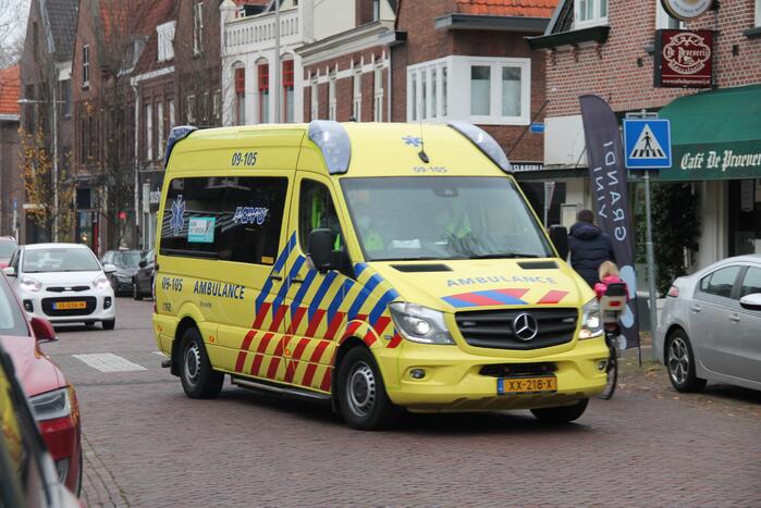 Ongeval tussen personenauto en scootmobiel