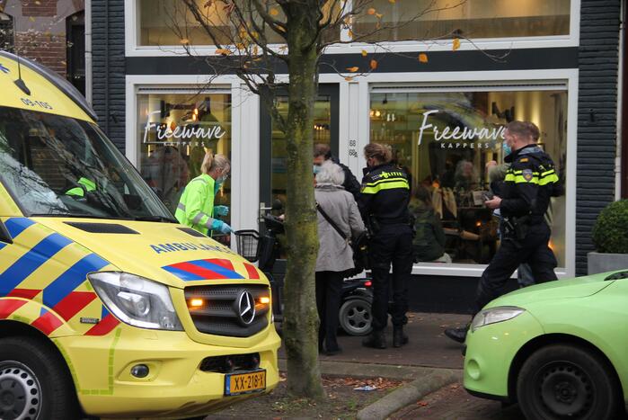 Ongeval tussen personenauto en scootmobiel