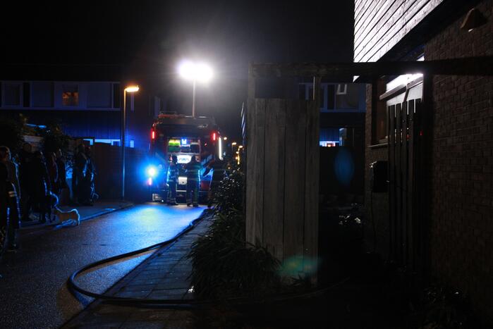 Brand in woning door vuurwerk