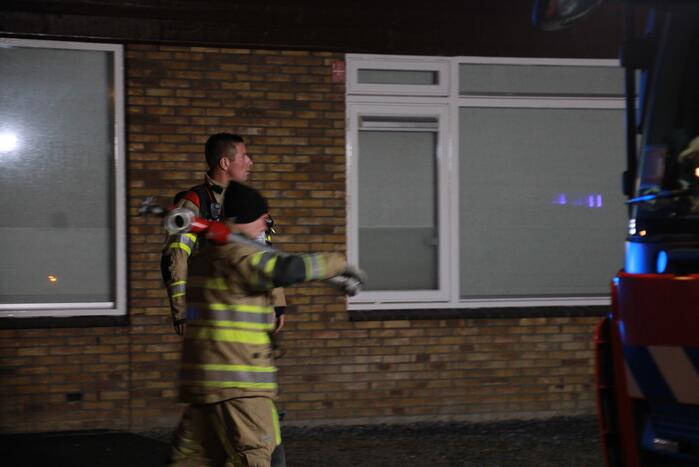 Brand in woning door vuurwerk
