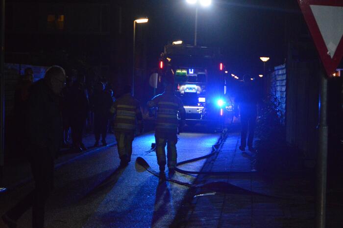 Brand in woning door vuurwerk
