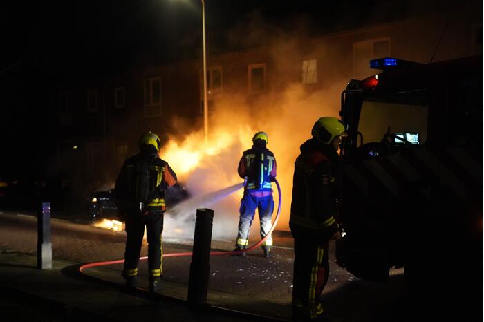Auto volledig uitgebrand