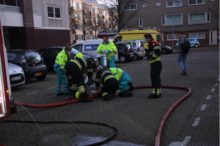 Gewonde bij uitslaande brand in flat