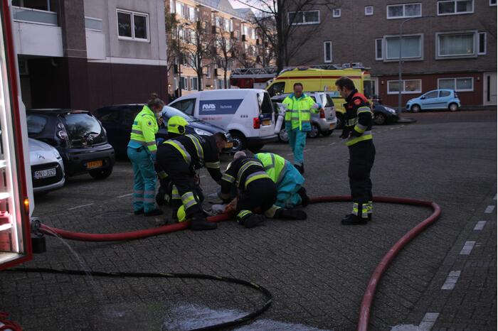Gewonde bij uitslaande brand in flat