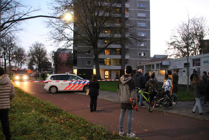 Gewonde bij uitslaande brand in flat