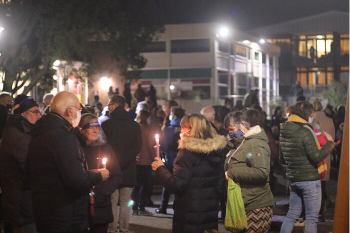 Protest tegen overplaatsing Irakees gezin uit azc