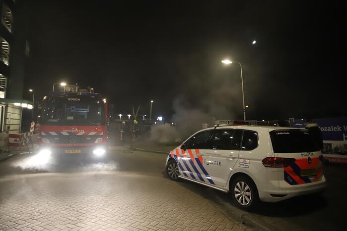 Brand in ondergrondse container