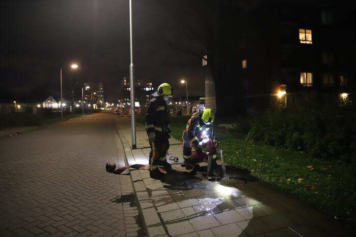 Brand in ondergrondse container