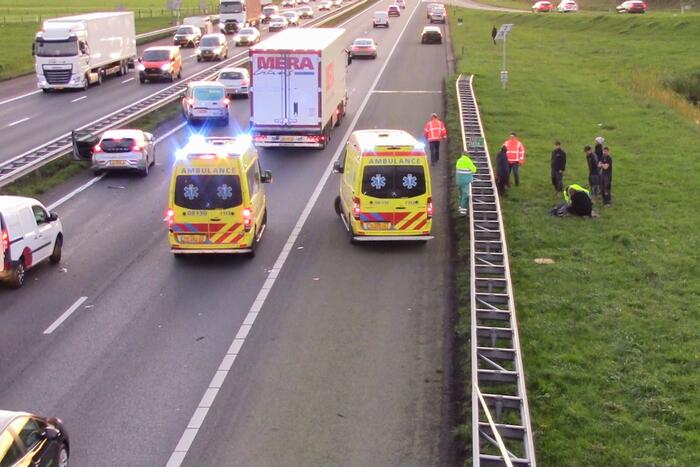 Ongeval zorgt voor file op snelweg