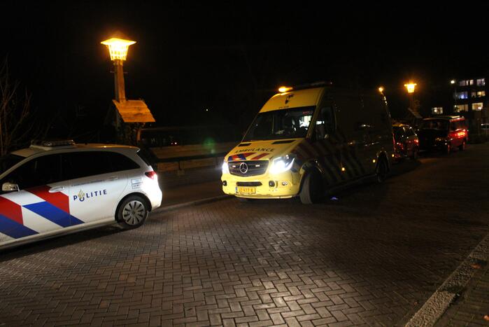 Schade na botsing op rotonde