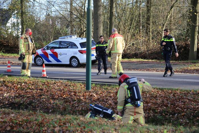 Gemeente raakt gasleiding tijdens schoonmaken van sloot