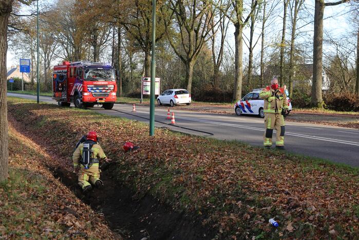 Gemeente raakt gasleiding tijdens schoonmaken van sloot