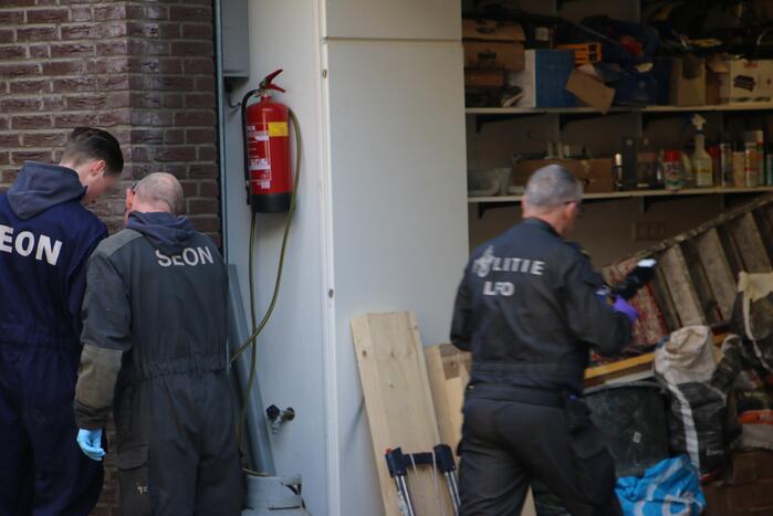 Politie valt pand binnen vanwege drugs lab