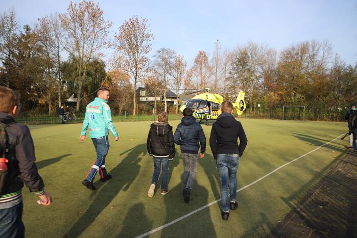 Inzet traumahelikopter trekt veel bekijks