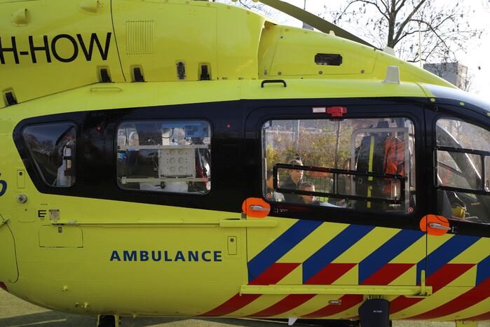 Inzet traumahelikopter trekt veel bekijks