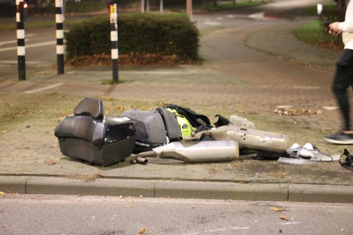 Motorrijder gewond na aanrijding met auto