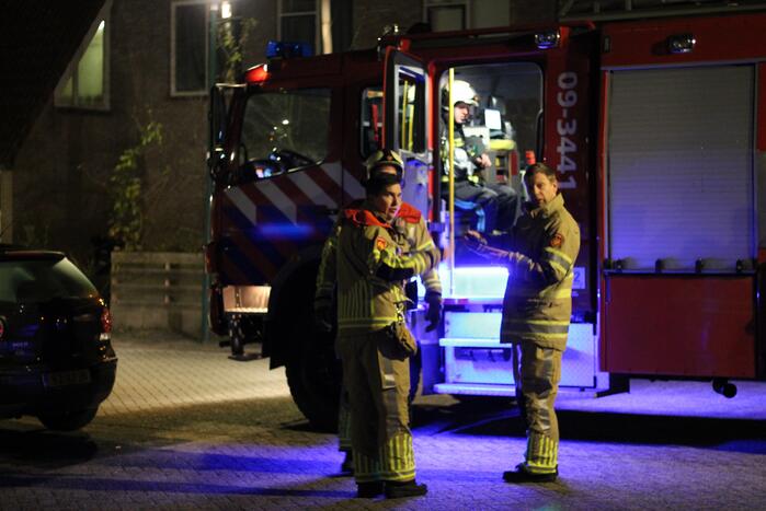 Brandende container snel geblust
