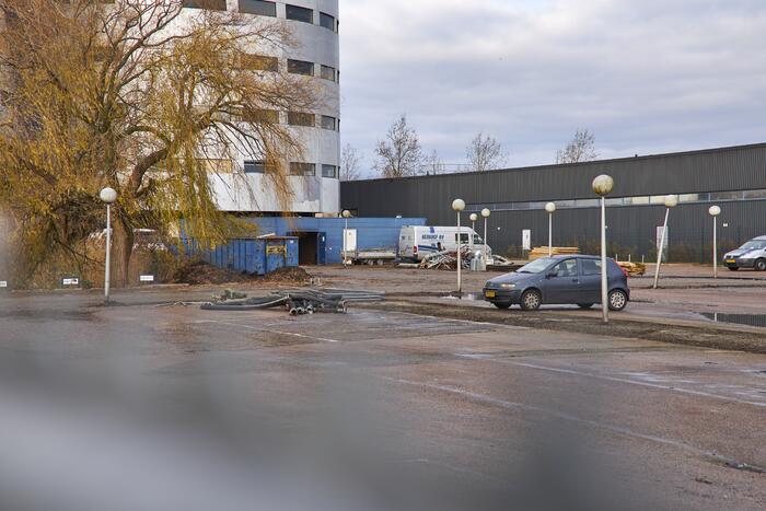 Verloederd Fläktgebouw van binnen gestript