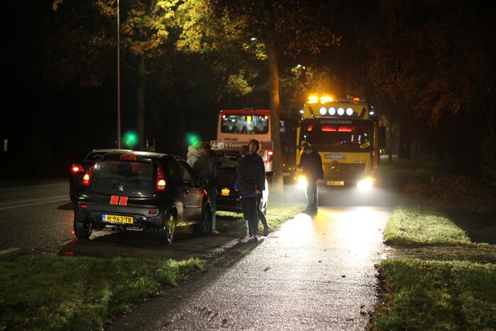 Botsing tussen vier auto's