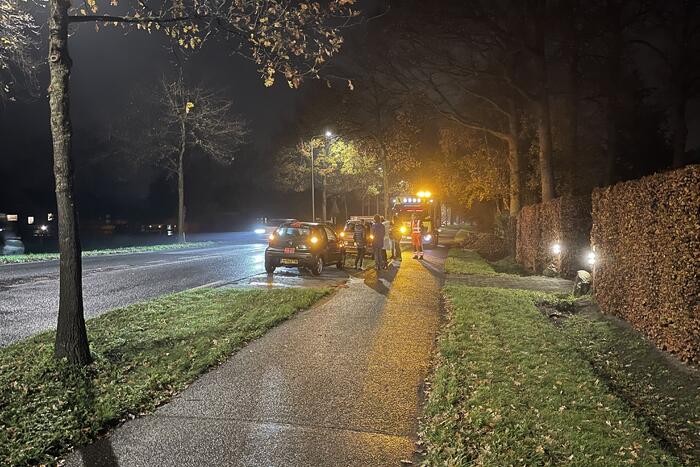 Botsing tussen vier auto's