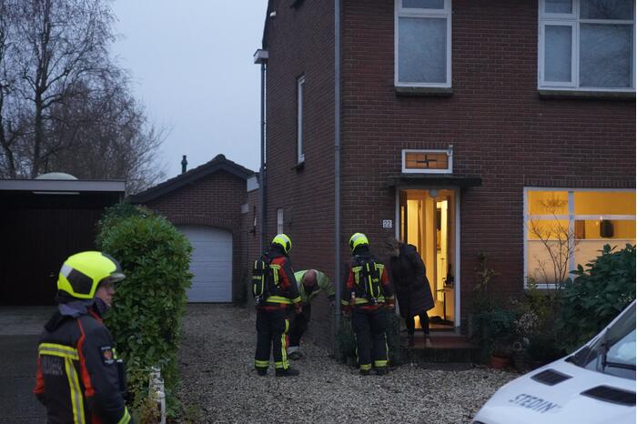 Gaslekkage bij woning