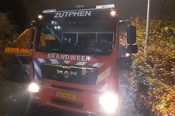 Brand in schoorsteen van woning