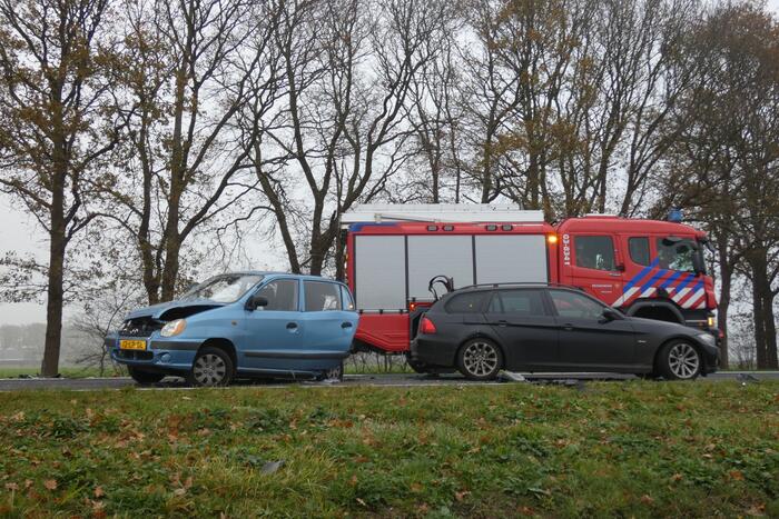 Meerdere voertuigen betrokken bij verkeersongeval