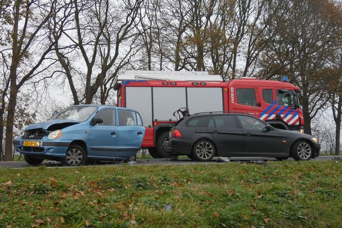 Meerdere voertuigen betrokken bij verkeersongeval