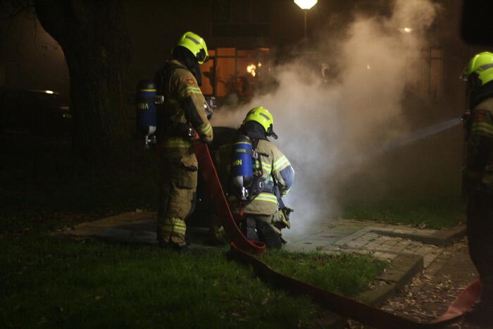 Brand in container snel geblust