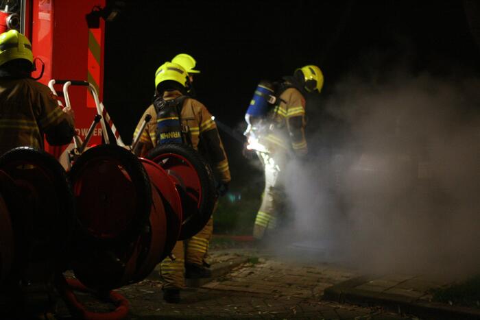 Brand in container snel geblust