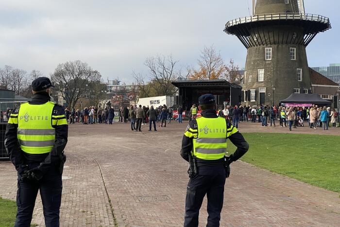 Demonstratie tegen corona vaccinaties