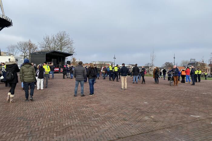 Demonstratie tegen corona vaccinaties