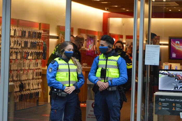Overval op Vodafone winkel