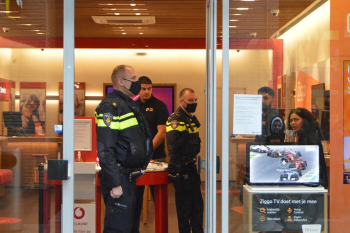 Overval op Vodafone winkel