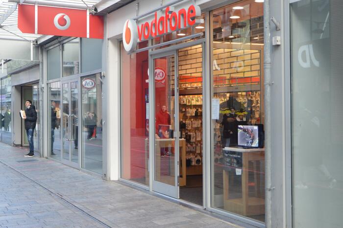 Overval op Vodafone winkel