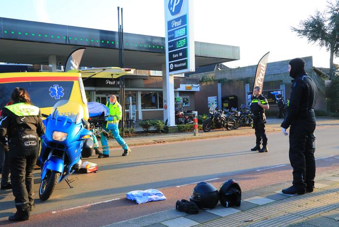 Motorrijder gewond bij valpartij