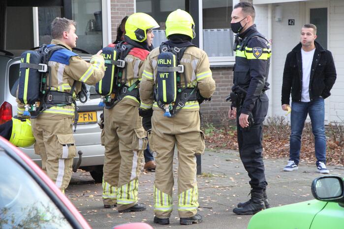 Brand in woning snel geblust