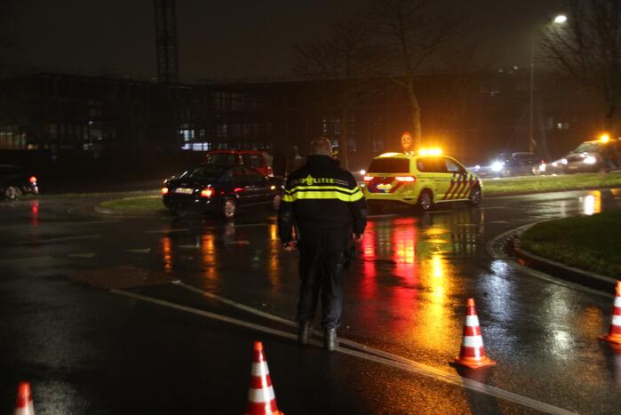 Schade na aanrijding tussen twee auto's