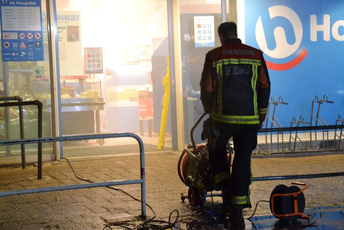 Brand in supermarkt blijkt mistgenerator
