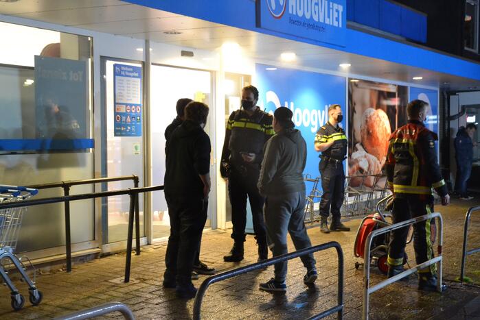 Brand in supermarkt blijkt mistgenerator