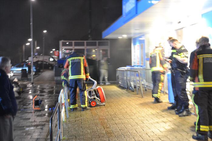 Brand in supermarkt blijkt mistgenerator