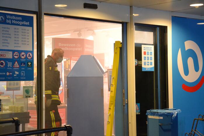 Brand in supermarkt blijkt mistgenerator