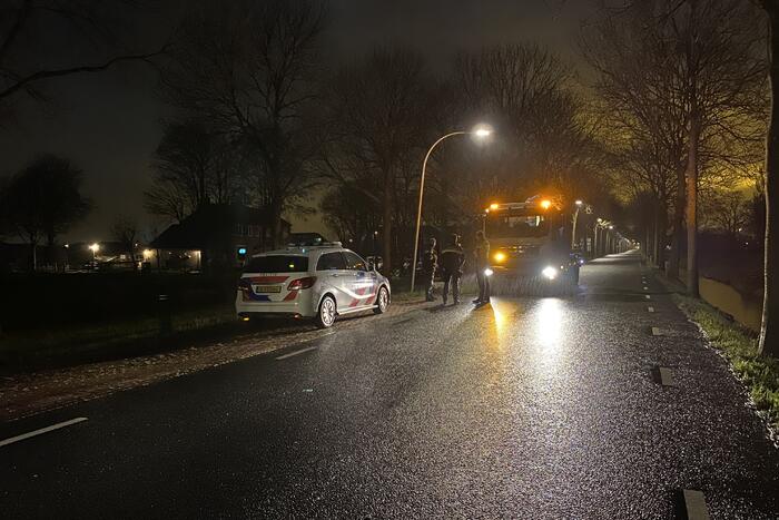 Bestuurder gaat er vandoor bij eenzijdig ongeval