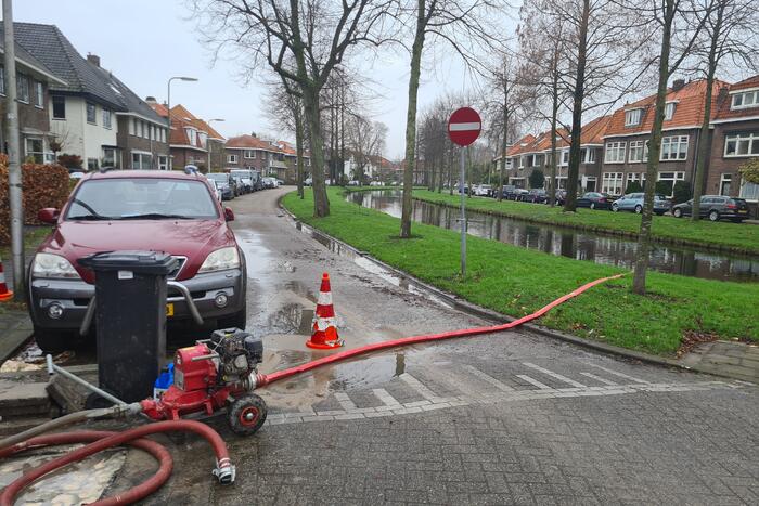 Waterleiding geraakt bij werkzaamheden