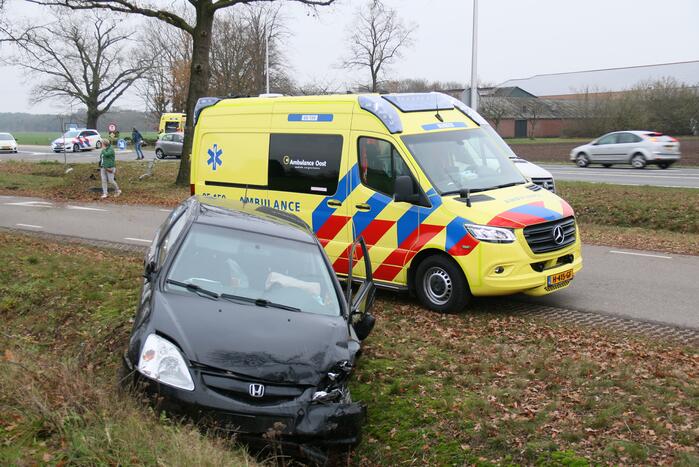 Ravage na botsing tussen twee voertuigen