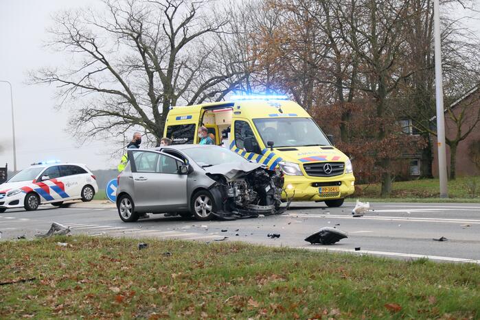 Ravage na botsing tussen twee voertuigen