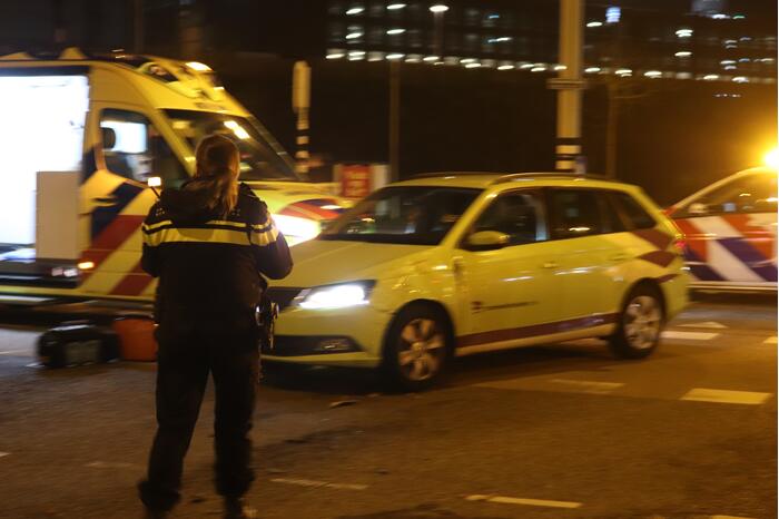 Scooterrijder gewond bij aanrijding met auto