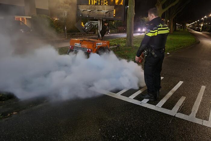 Tekstkar beschadigd naar harde knal