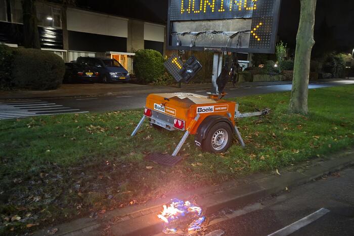 Tekstkar beschadigd naar harde knal